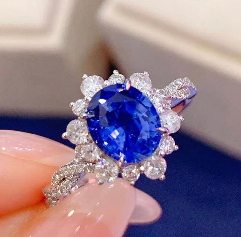 1.65ct Unheated Royal Blue Sapphire