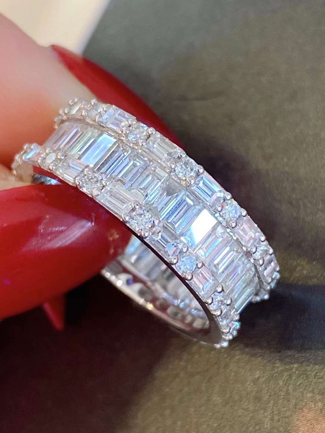 3.671ct D VS Eternity Diamond Band