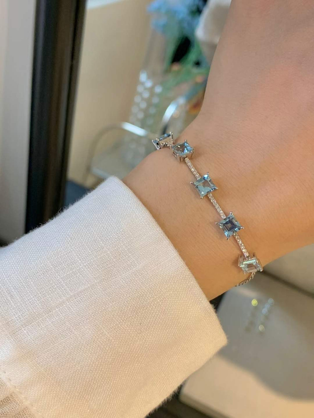 3.15ct Aquamarine Bracelet