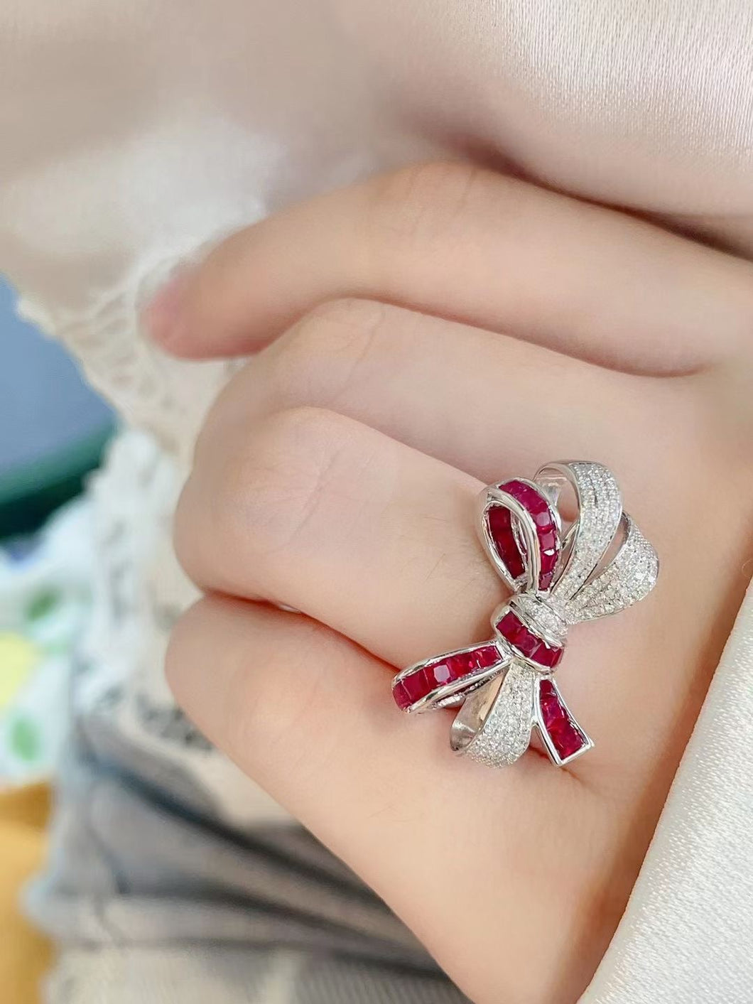 Ribbon Ruby Ring