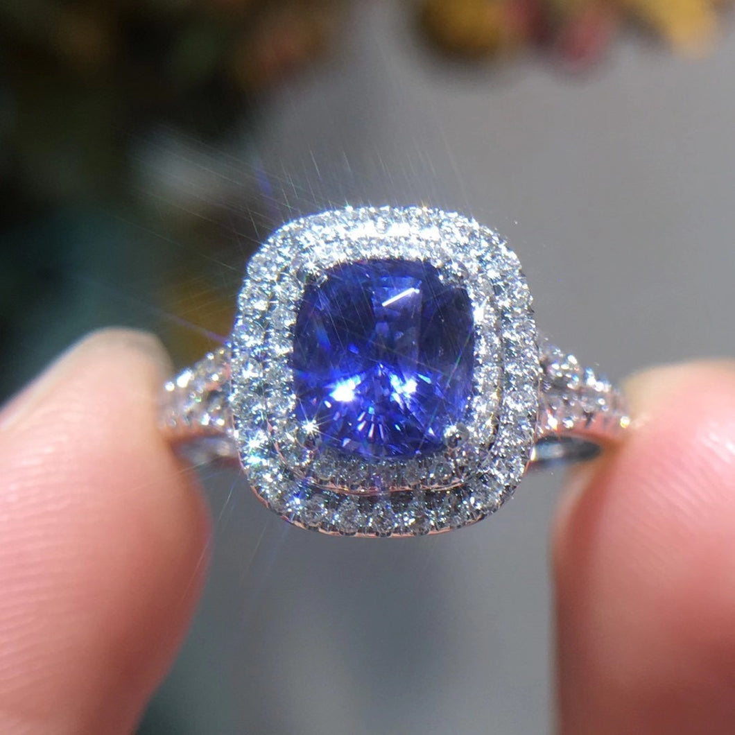 1.52ct Unheated Royal Blue Sapphire