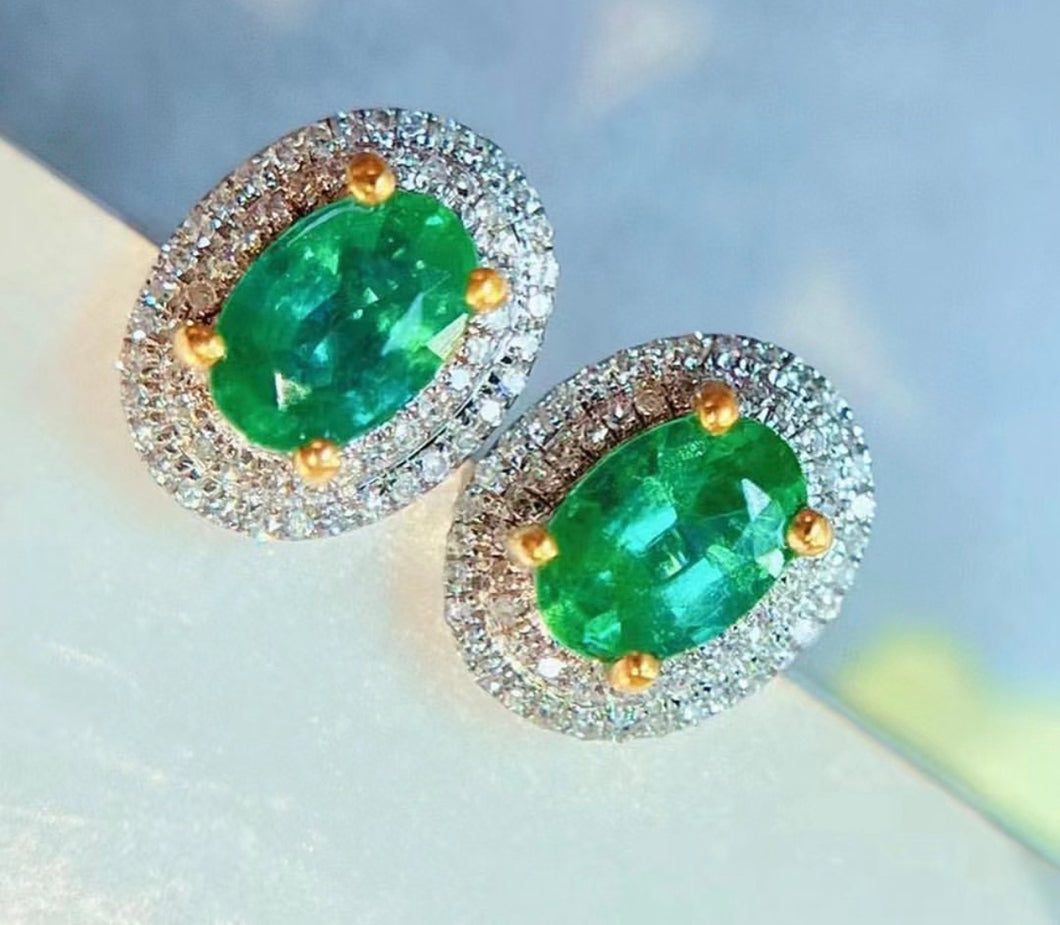 0.8ct Emerald Earring