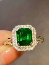 Load image into Gallery viewer, 1.856ct Vivid Green Emerald Ring
