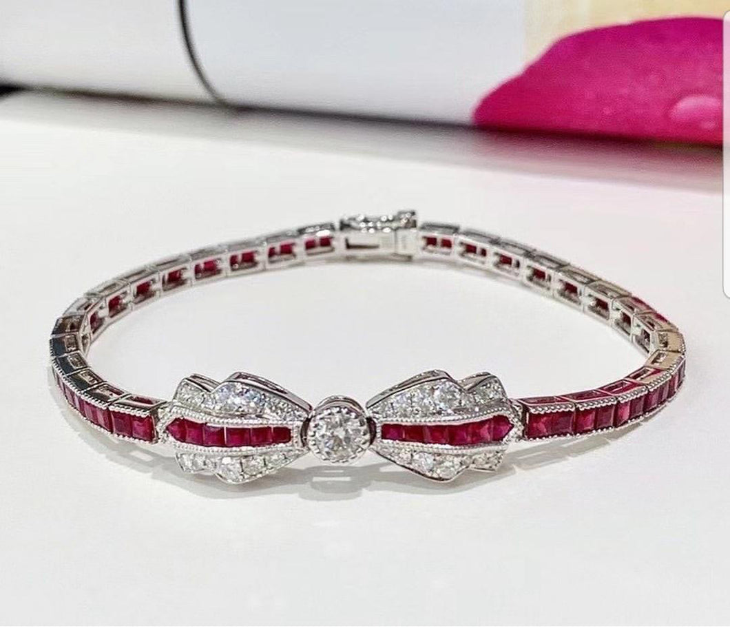 5.76ct Pigeon Blood Ruby Bracelet