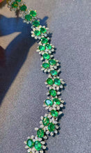 Load image into Gallery viewer, 9.8ct Vivid Green Emerald Bracelet
